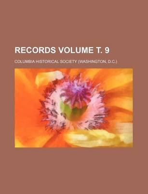 Book cover for Records Volume . 9