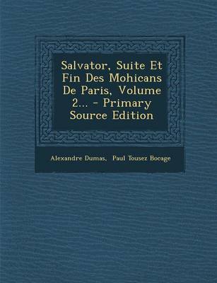 Book cover for Salvator, Suite Et Fin Des Mohicans De Paris, Volume 2...