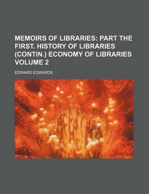 Book cover for Memoirs of Libraries Volume 2