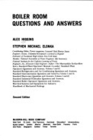 Cover of Boiler Room Questions and Answers