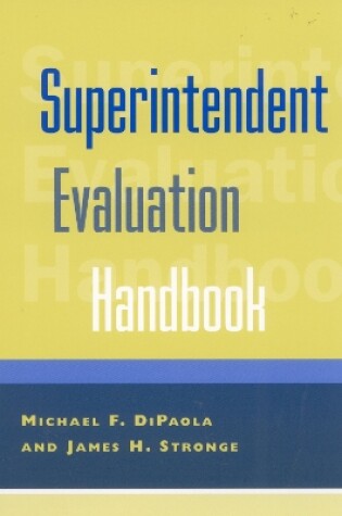 Cover of Superintendent Evaluation Handbook