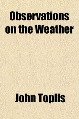 Book cover for Observations on the Weather