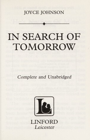 Book cover for In Search Of Tomorrow
