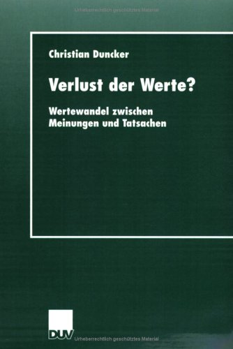 Book cover for Verlust Der Werte?