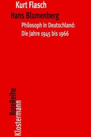 Cover of Hans Blumenberg