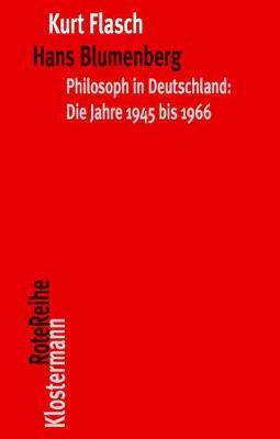 Book cover for Hans Blumenberg