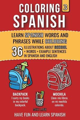 Book cover for Coloring Spanish 3