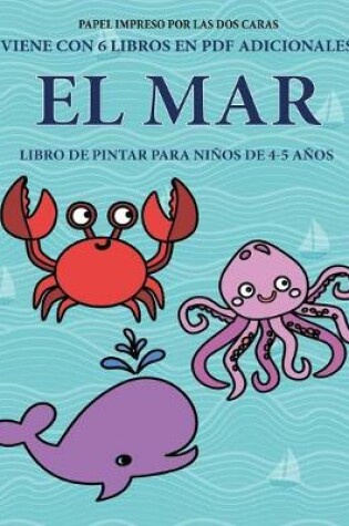 Cover of Libro de pintar para niños de 4-5 años (El mar)