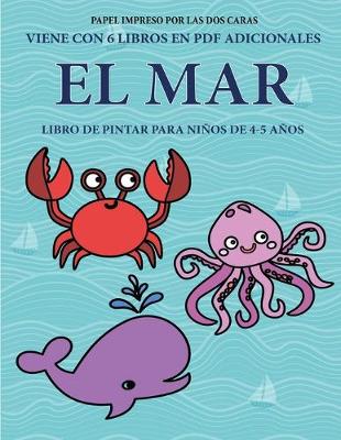 Book cover for Libro de pintar para niños de 4-5 años (El mar)