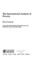 Book cover for International Analysis of Poverty