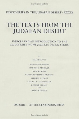 Cover of Discoveries in the Judaean Desert Volume XXXIX