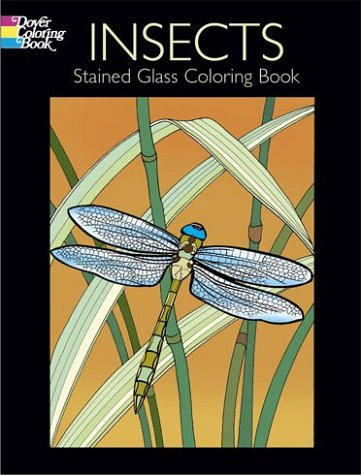 Book cover for Insects Stained Glass Coloring Book