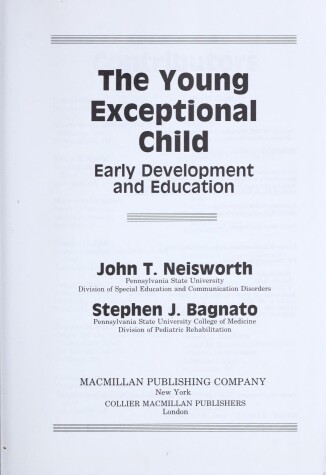 Book cover for The Young Exceptional Child