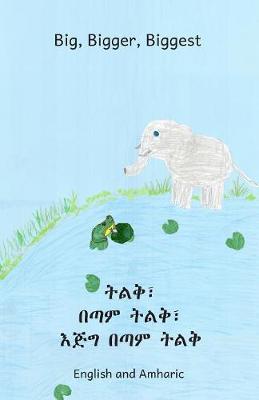 Book cover for Big Bigger Biggest in English and Amharic