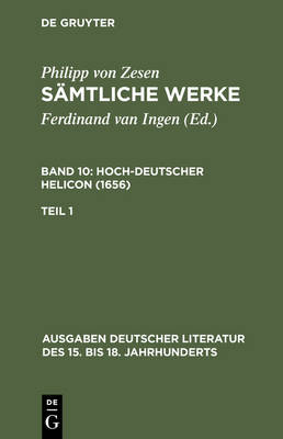 Book cover for Deutscher Helikon. Erster Teil