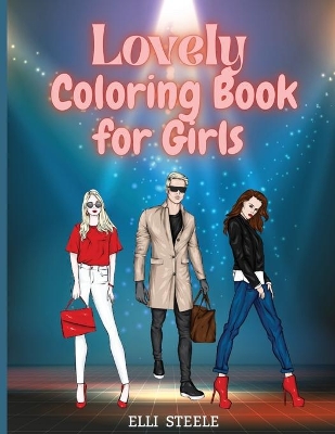 Book cover for Lovely Coloring Book for Girls