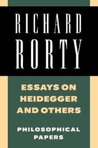 Cover of Essays on Heidegger and Others