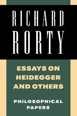 Book cover for Essays on Heidegger and Others