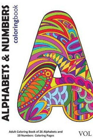 Cover of Alphabets and Numbers Coloring Book