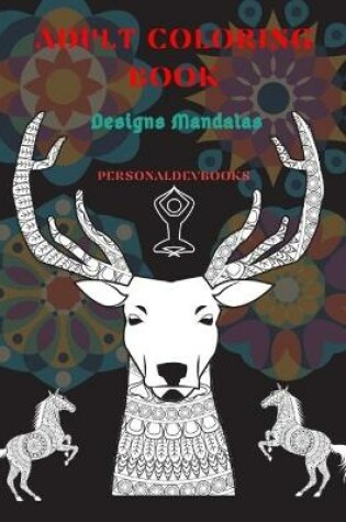 Cover of Adult Coloring Book Designs Mandalas