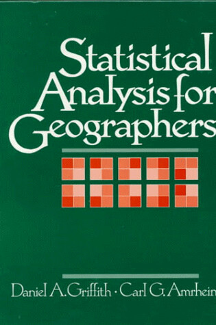 Cover of Statistical Analysis for Geographers