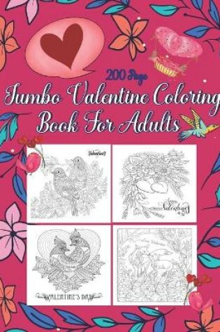 Cover of Jumbo Valentine Coloring Book For Adults