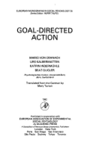 Cover of Goal-directed Action