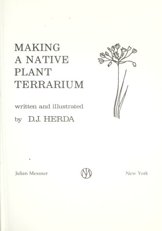 Book cover for Making a Native Plant Terrarium