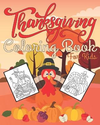 Book cover for Thanksgiving Coloring Book for Kids