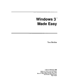 Book cover for Windows 3 Made Easy