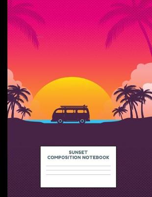 Book cover for Sunset Composition Notebook