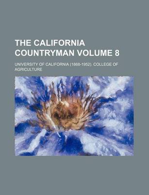 Book cover for The California Countryman Volume 8