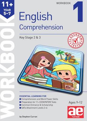 Book cover for 11+ English Comprehension Workbook 1