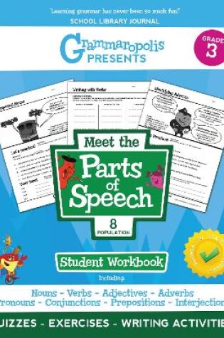 Cover of The Parts of Speech Workbook, Grade 3