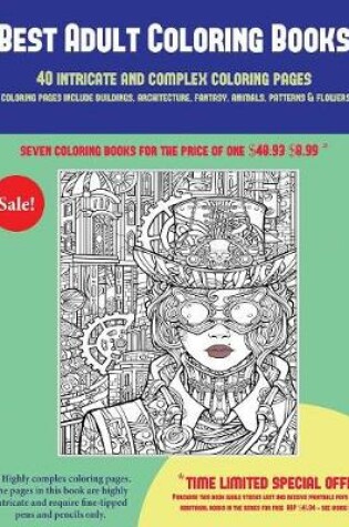 Cover of Best Adult Coloring Books (40 Complex and Intricate Coloring Pages)