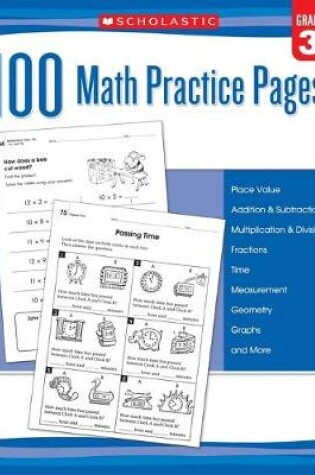 Cover of 100 Math Practice Pages (Grade 3)
