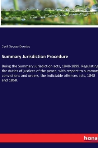 Cover of Summary Jurisdiction Procedure