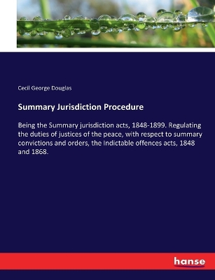 Book cover for Summary Jurisdiction Procedure