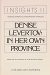 Book cover for Denise Levertov, in Her Own Province