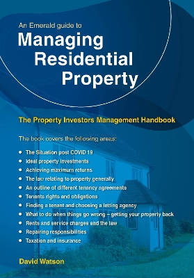 Book cover for The Property Investors Management Handbook - Managing Residentia L Property
