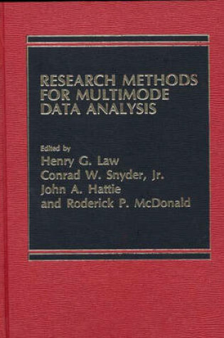 Cover of Research Methods for Multi-Mode Data Analysis