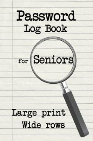 Cover of Password Log Book for Seniors