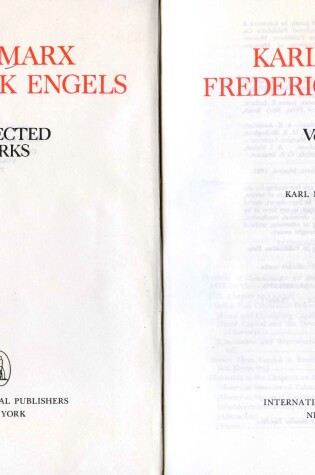 Cover of Collected Works of Karl Marx & Frederick Engels - Economic Works Volume 29