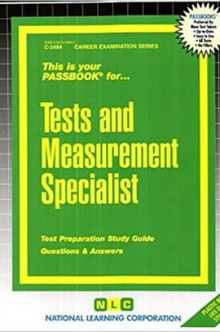 Cover of Tests and Measurement Specialist