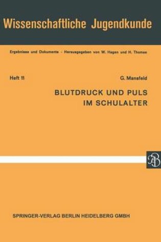 Cover of Blutdruck Und Puls Im Schulalter