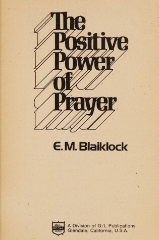 Cover of The Positive Power of Prayer