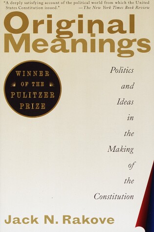 Cover of Original Meanings