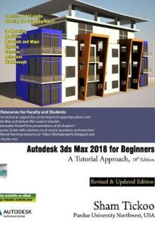 Cover of Autodesk 3ds Max 2018 for Beginners