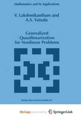 Cover of Generalized Quasilinearization for Nonlinear Problems