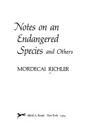 Book cover for Notes on an Endangered Species, and Others